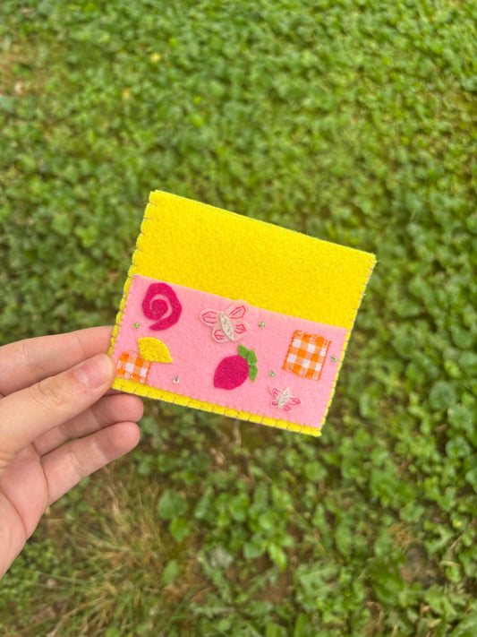 Hand-made Felt Card Holder